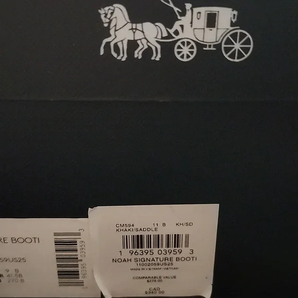 NWT! Coach Signature "C" logo Boots in Original Blk Box w/White Logo Branding;11 - Picture 11 of 16